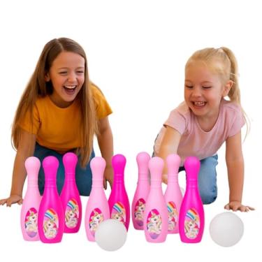 Imagem de Jogo de Boliche Infantil Unicórnio, 8 Peças, Brinquedo Educativo