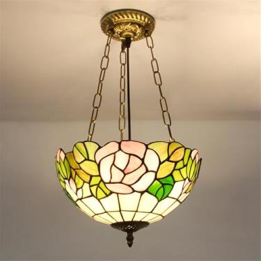 Imagem de Lâmpada Pingente de Vidro Colorido LED Contemporânea e Retro Criativa - Candelabro para Sala, Restaurante, Quarto, Hotel, Café, Bar e Corredor (Estilo 11 D30CM)