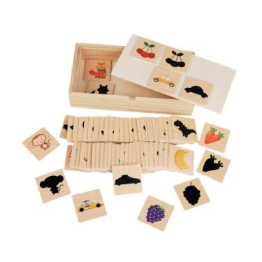 Imagem de Dynwave Shadow Combating Puzzle Strating e empilhando brinquedos presentes correspondentes à atividade de brinquedos Fruits interativos Puzzle para crianças