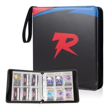 Imagem de Ampleer Pacote Booster para fichário, 6 bolsos para guardar 60 pacotes de cartões selados para TCG MTG Display Collection (marrom)