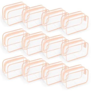 Imagem de Bolsa de higiene TISRATOK Clear para viagem, organizador de maquiagem,