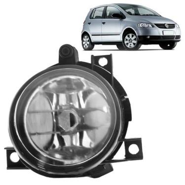 Imagem de Farol Milha Auxiliar Fox 2003 2004 2005 2006 2007 2008 2009 Lente Lisa