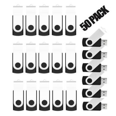 Imagem de Unidades flash EASTBULL 16GB USB 2.0 Thumb, pacote com 50 cordões