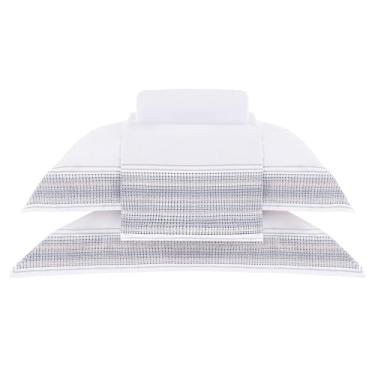 Imagem de Jogo de Cama Queen Gran Percal 200 Fios Buddemeyer Bourbon 100% Algodão Penteado Estampado 4 peças