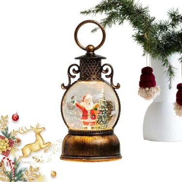 Imagem de Bohany Bola Luminosa de Natal,Ornamento Retrô de Inverno - Globo De Neve Iluminado Para Mesa De Natal | Para Debaixo Da Árvore Lareira Sala De Estar Quarto Parapeito Da Janela Amigos Adolescentes