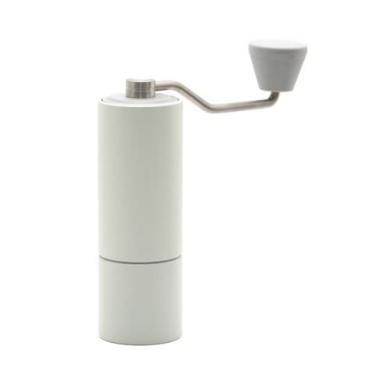 Imagem de 5sssallefaa Moedor de café manual de alumínio C2 Upgrade Chestnut em aço inoxidável, mini moedor de café (cor: B)