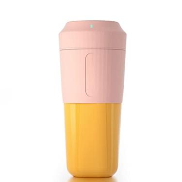 Imagem de Feiyx Liquidificador portátil, liquidificador pessoal sem fio, mini mixer, misturador de batidos e vitaminas com USB recarregável, com copos de viagem e tampa para escritório, academia, esportes