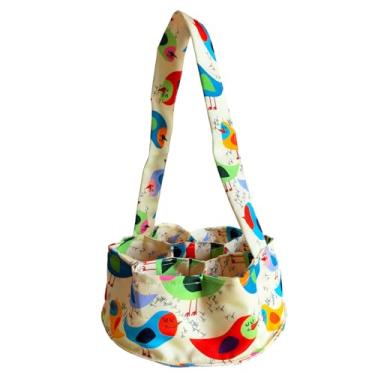 Imagem de Cesta grande para coletar ovos – Bolsa de coleta de ovos de lona UKJENT com 7 bolsas, alça estendida de 23 cm e base protetora extragrossa, transportador de ovos frescos para galinha, ganso e uso