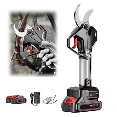 Imagem de Tesouras elétricas Tesouras de poda elétricas para jardim, tesouras elétricas para ramos com baterias de lítio, diâmetro de corte de 50 mm (cor: bateria x 1)