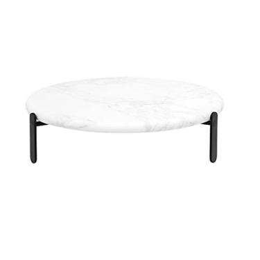 Imagem de Suporte de bolo de mármore branco para sobremesa com base de metal preto, exibição europeia de sobremesa e cupcake para casamento, chás e aniversários de frutas (branco 25 x 6,5 cm)