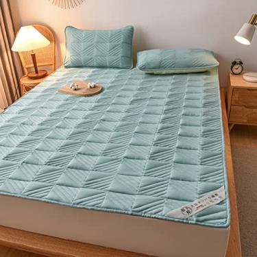 Imagem de Almofada de cama para primavera, verão e outono, cor 7, resistente ao encolhimento, altamente respirável, almofada de futon, individual, não encolhe (cor 6, 200 * 220 cm)