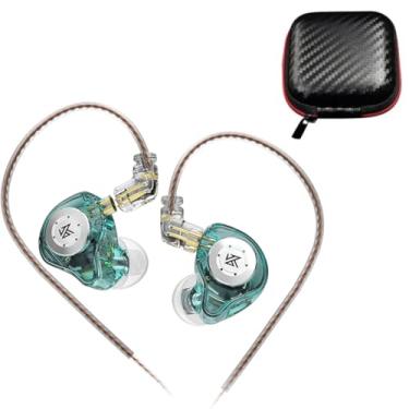 Imagem de EDX Pro Fone Intra Auricular - Fone EDX Pro Com Driver Magnético Duplo, Cabo Substituível, Perfeito Para Retorno de Palco Com Case Proteção - Fone de Ouvido Retorno de Palco (Cyan)