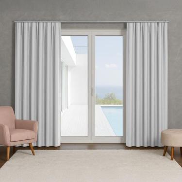 Imagem de Cortina Basic Blackout Tecido Corta Luz 6,00x2,70m para Trilho Suiço 5