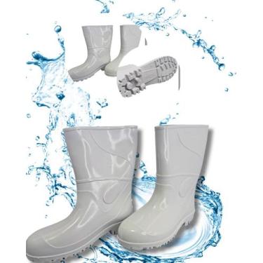Imagem de Bota Branca PVC Cano Médio com Membrana Fina Innpro