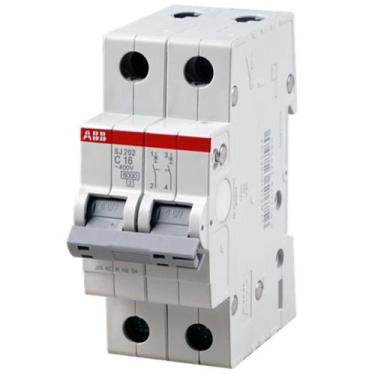 Imagem de Minidisjuntor ABB SJ202T-C40 - 40A, 2 Polos, Curva C, 3kA/5kA, 400/230