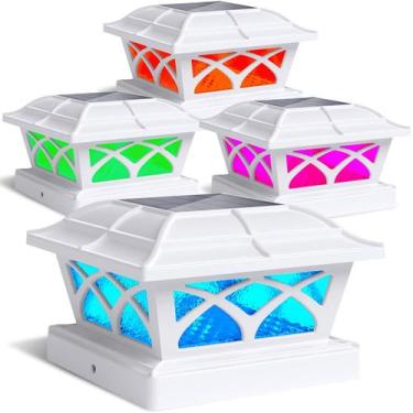 Imagem de Luces Solares para Capuchón de Poste SIEDiNLAR RGB Cambiantes de Color