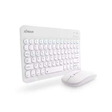Imagem de Xtrad, TECLADO E MOUSE KIT BLUETOOTH SEM FIO ULTRA FINO HK8880 BRANCO XTRAD