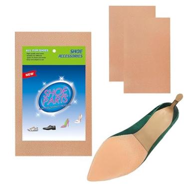 Imagem de 1 par de protetor antiderrapante de sola de sapato, aderência antiderrapante no calcanhar, sola autoadesiva com redução de ruído