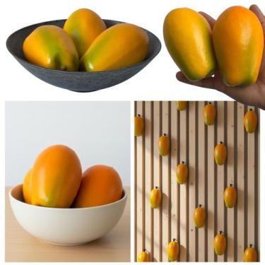 Imagem de Kit 15 Frutas Decorativas Artificiais Mamão De Excelente Qualidade (Pa