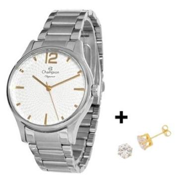 Imagem de Relogio Champion Pulseira Aço Feminino Prova D'agua Original-Feminino