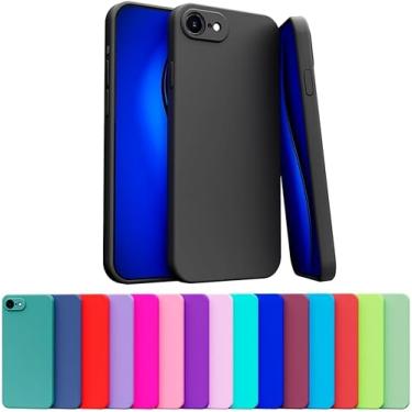 Imagem de Capa Celular Case Compatível Apple iPhone 16E Silicone Aveludada Com Proteção De Câmera (ROXO)