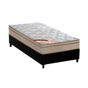 Imagem de Cama Box Solteiro: Colchão Molas Ensacadas Castor Pocket Revolution Híbrido + Base Black(88X188)