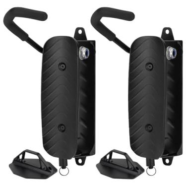 Imagem de Dois pacotes de suporte de parede para bicicleta, suporte giratório vertical, suporte de armazenamento de bicicleta para garagem, MTB Mountain Bike, suporte de parede