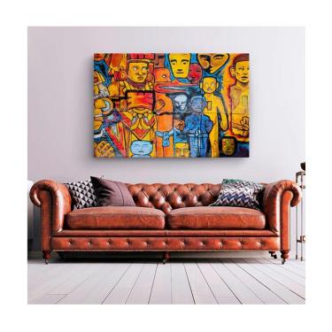 Imagem de Quadro Decorativo Abstratos e Geometricos Art Funky Borda Infinita Tamanho 90 X 60cm