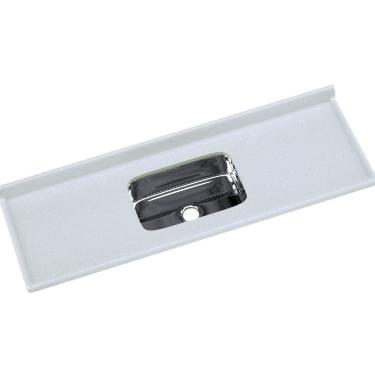 Imagem de Pia Cozinha 150x55cm Sintética Cuba Inox Pedra Cinza Claro - 562407 -  A.J. RORATO