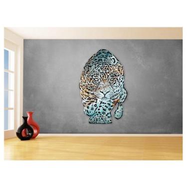Imagem de Papel De Parede 3D Animais Pop Art Onça Pintada 3,5M Pxa95 - Você Deco