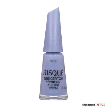 Imagem de Esmalte Azul Risqué Bridgerton Infiltrada no Baile Cremoso Blister 8ml