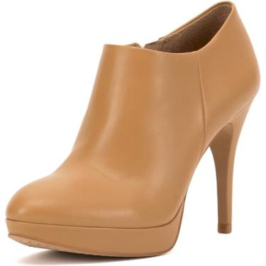 Imagem de Vince Camuto Botas Elvin Femininas no Tornozelo, Conhaque claro, 7.5