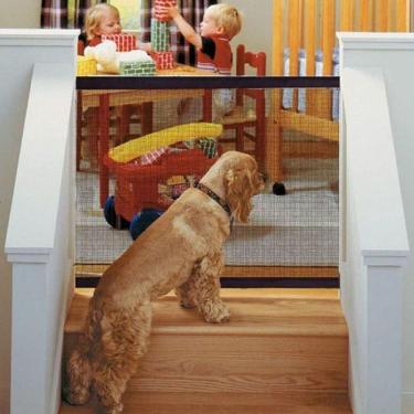 Imagem de Porta Tela Protetora Grade Bebes Cães Gatos Pet 182 X 76 Cm