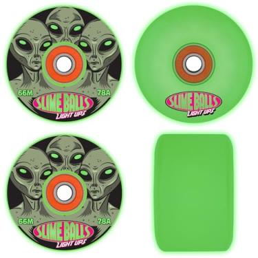 Imagem de Rodas de skate 60 mm Friends Of Planet 9 que brilham no escuro 78a Slime Balls