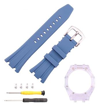 Imagem de Topuly Pulseira de silicone masculina acessórios para relógio Casio G-shock GA2100 GA2110 esportes ao ar livre à prova d'água pulseira mod pulseira feminina com fivela de pino