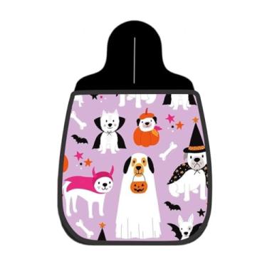 Imagem de Lixeira De Carro Organizador Lixinhocar Dog Halloween Roxo