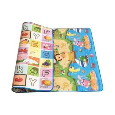 Imagem de Tapete De Atividades Dupla Face Para Bebês, Brinquedo Educativo, Tapet
