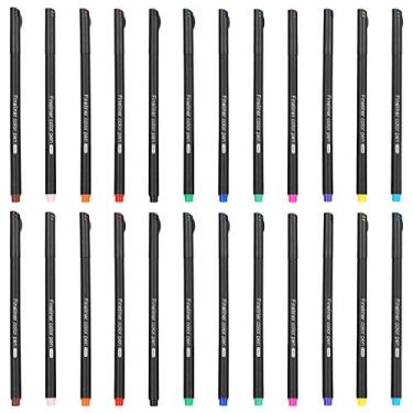 Imagem de YOUTHINK Canetas de Desenho de Linha Coloridas Marcadores de Ponta Fina Diário Planejador Conjunto de Canetas de Ponta Fina