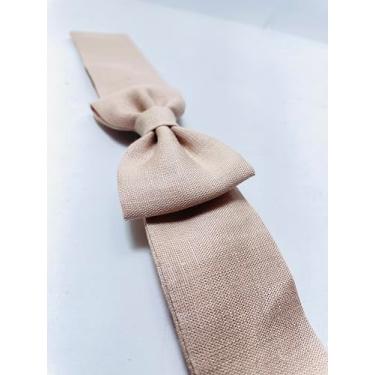 Imagem de Laço de Cabelo com pontas em linho puro, Estilo Casual, Acessório Infantil