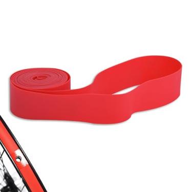 Imagem de equlup Forro de pneu de bicicleta, 4 tamanhos, 2 peças/conjunto de proteção de pneu de tubo interno de bicicleta de PVC, forro de almofada de proteção de pneu de bicicleta, fita de aro para mountain road bike (24 polegadas)