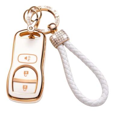 Imagem de Gematay Capa para chaveiro Nissan, capa de chave compatível com protetor de chave inteligente Nissan Altima Maxima 350Z Armada Quest Sentra