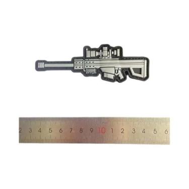 Imagem de Mini Patches De Borracha PVC 3D Para Mochila, Adesivos De Armas, Pisto