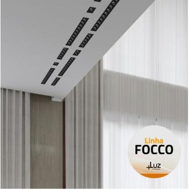 Imagem de Kit Com 2 Spot Embutir Led 10w Branco Quente 3000k Bivolt Preto