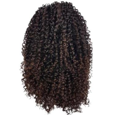 Imagem de Aplique Rabo De Cavalo Cacheado Curto 45cm Fibra Orgânica - mhair, 1b3