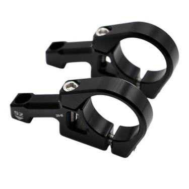 Imagem de Mesa de montagem direta para bicicleta MTB, 31,8 mm, guidão de downhill de 35 mm, compatível com garfo de ombro duplo, acessórios para motocicletas DH AM FR.(Black 31.8mm)