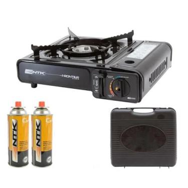 Imagem de Fogareiro Nautika Fogão Portátil A Gás Camping + 2 Refil NTK - Nautika