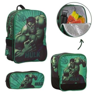 Imagem de Mochila Infantil Masculina Incrivel Hulk Passeio Costas - TOYS 2U