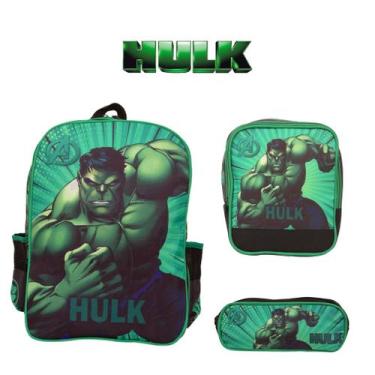 Imagem de Mochila Incrivel Hulk Infantil Menino Costas Volta as Aulas - TOYS 2U