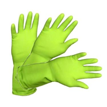 Imagem de Luva De Látex Sanro Multiuso Verde Kit 3