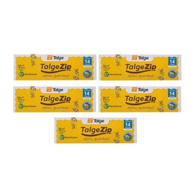 Imagem de Kit 70 Saco Zip Hermético Fecho Slider 18X20Cm C/14Un Talge